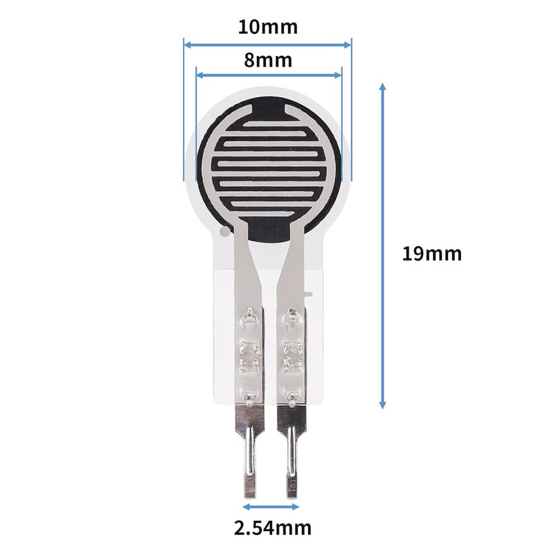 MakerHawk 4Pcs Thin Film Pressure Sensor 20g-2Kg High Sensitivity Force Sensitive Resistor Force Sensor Pressure Sensors for Arduino DIY Industrial Precise Measurement Control - Image 2